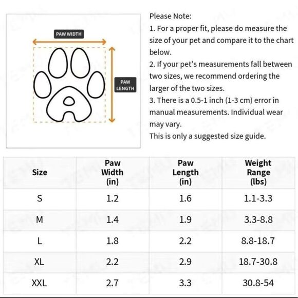 Pet Rain Shoes For Dog & Cat, Waterproof Dog Rain Shoes Snow Boots, Anti-slip Pe - Picture 4 of 5